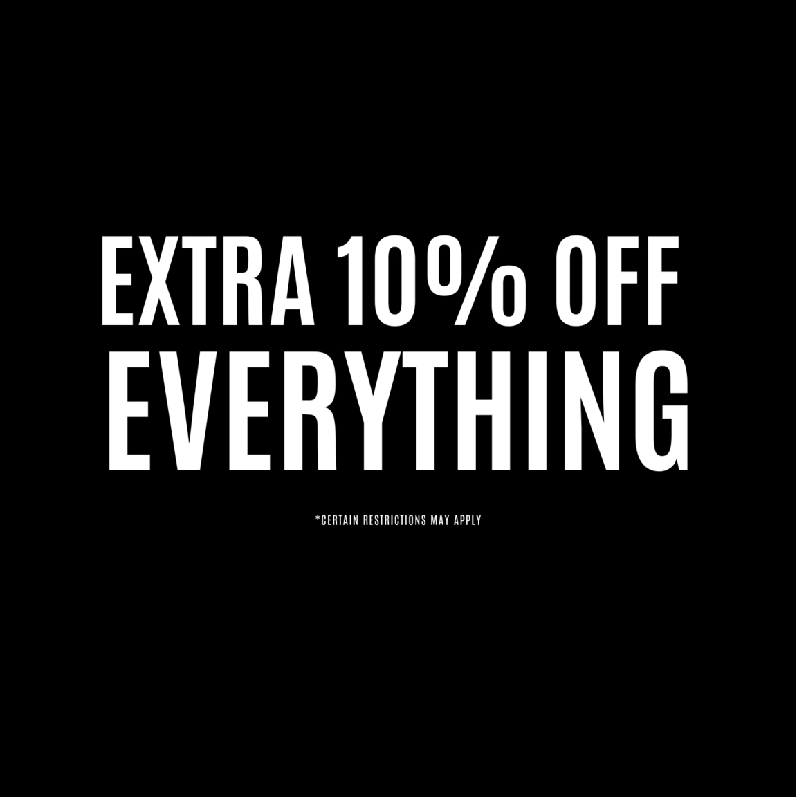 extra 10% off