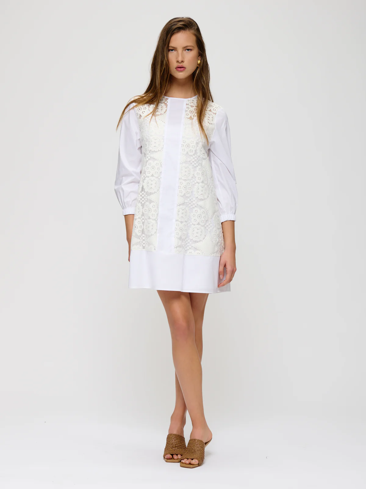 EMBROIDERED COTTON DRESS