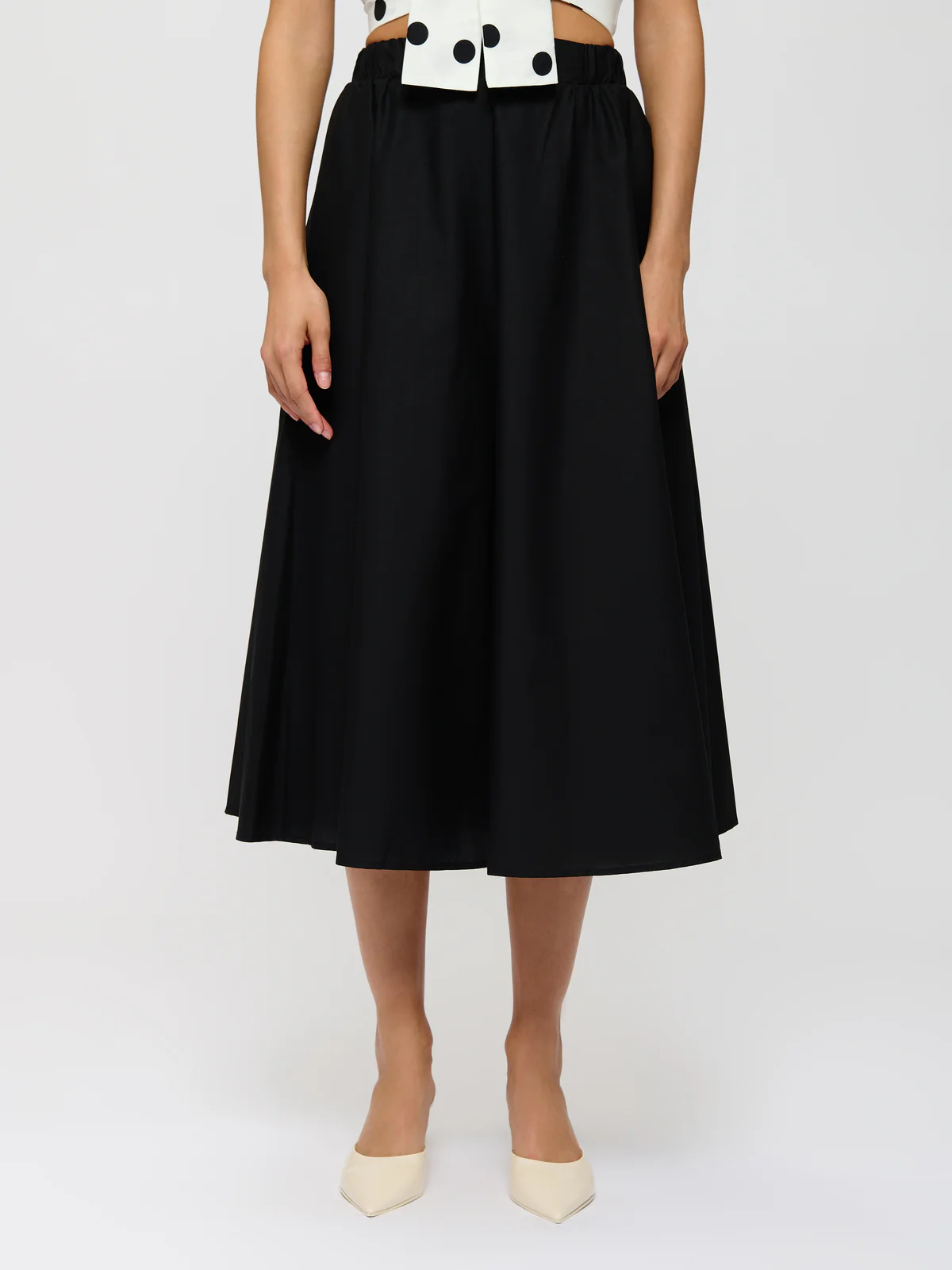 A-LINE COTTON SKIRT