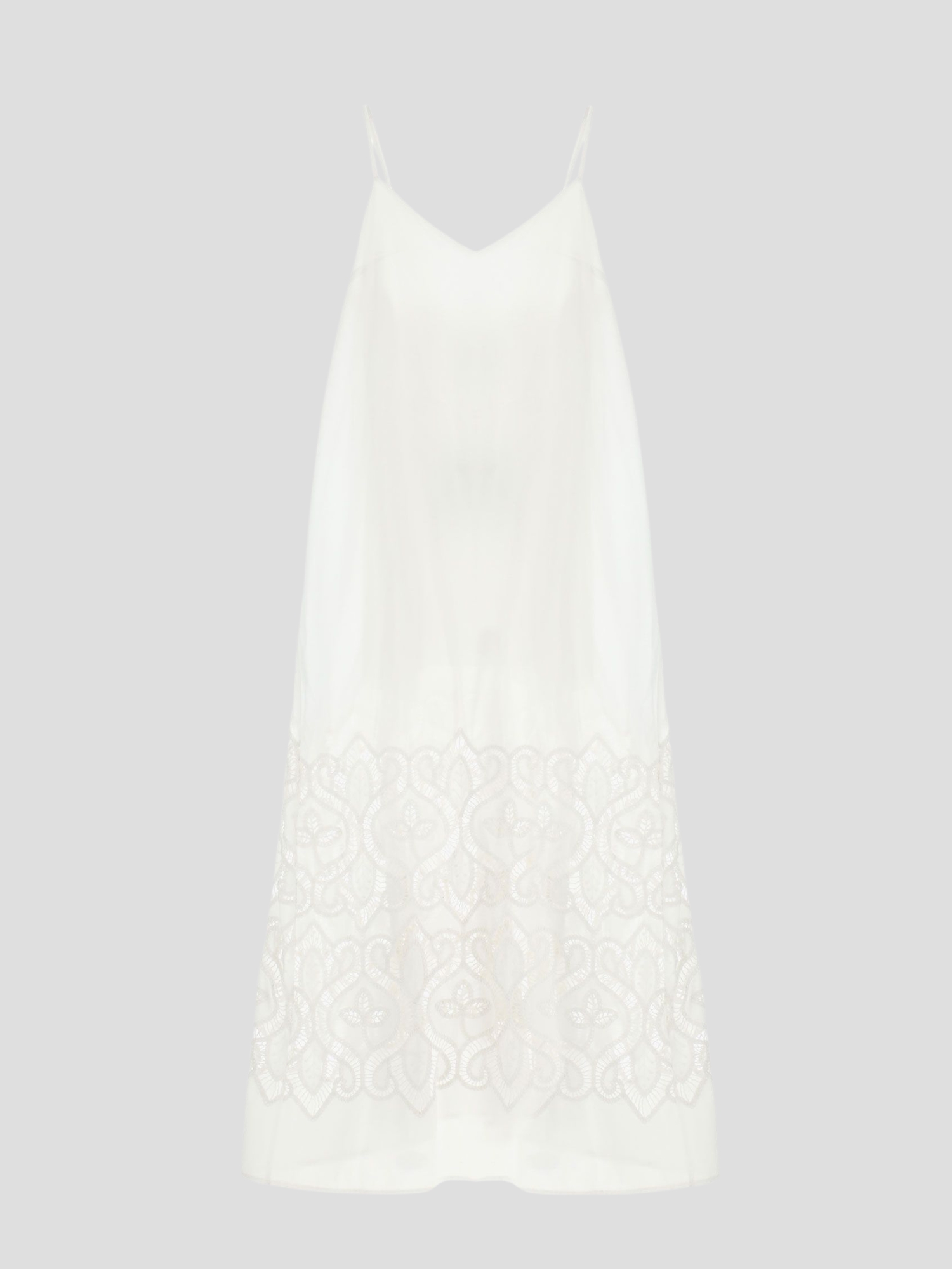 Embroidered Hem Dress