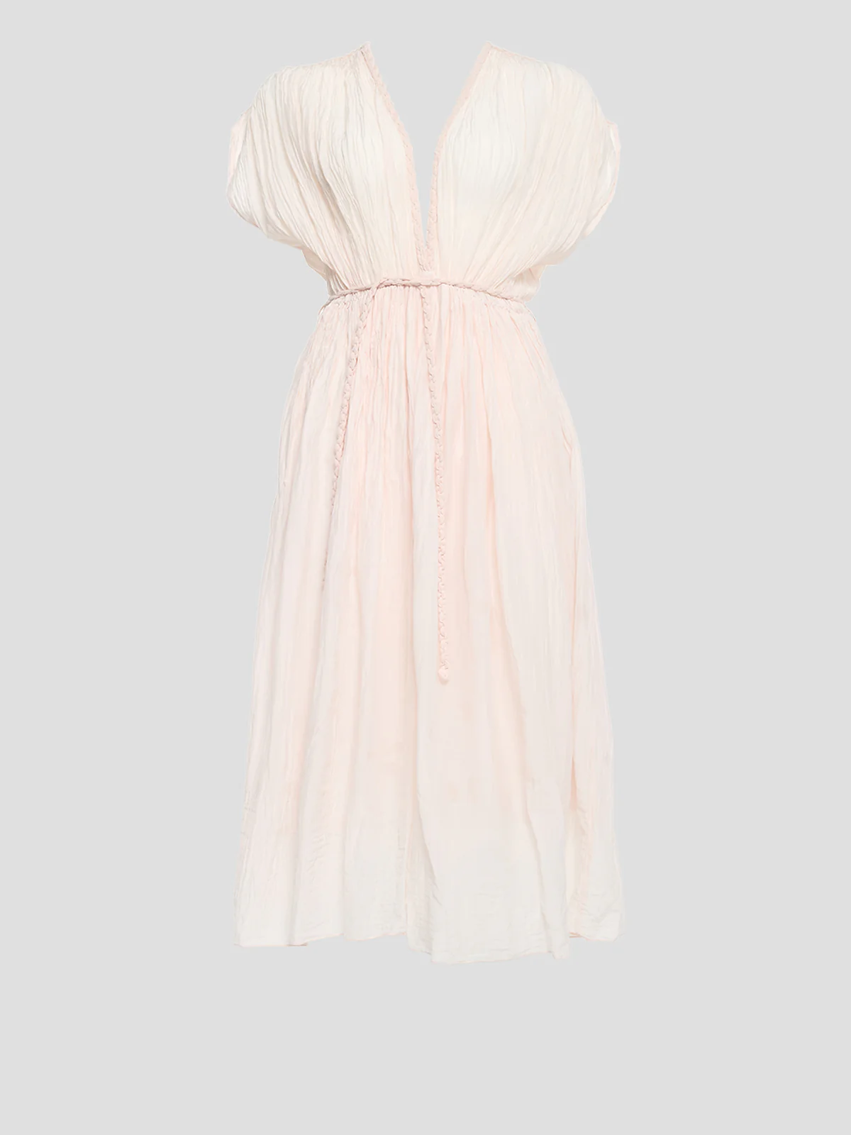 Pleated Cotton Dress