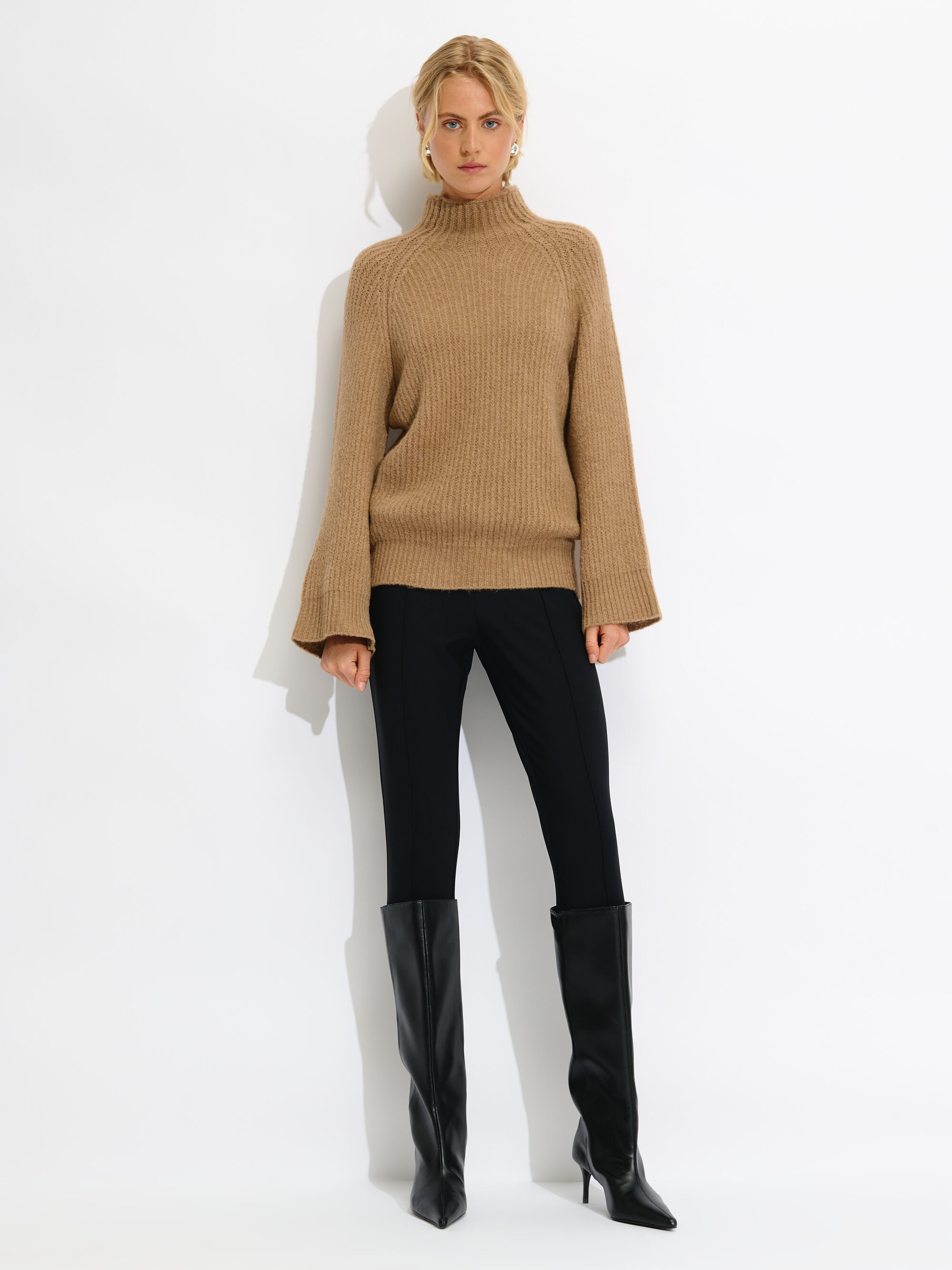 Bell Sleeve Knit Sweater