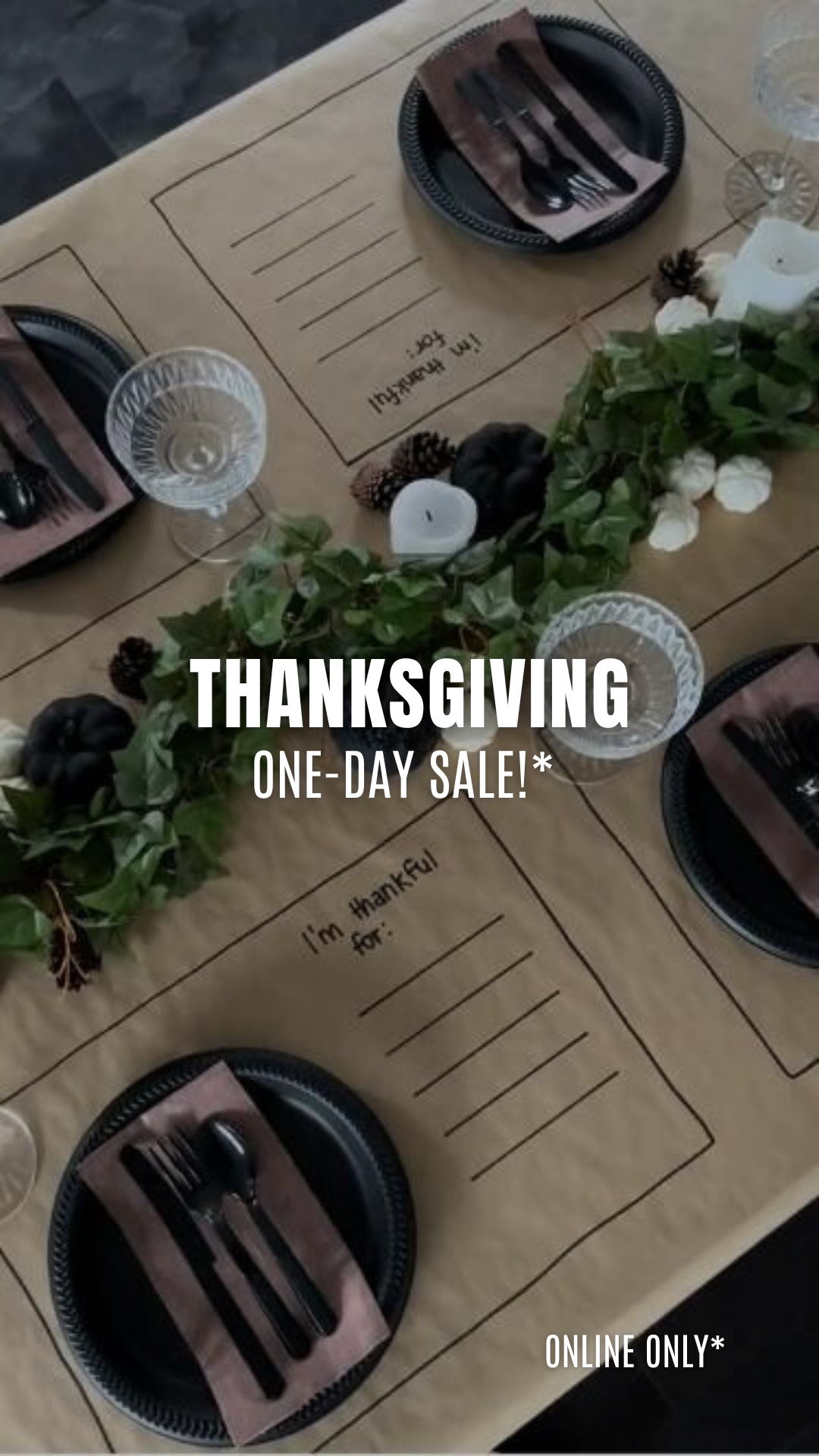 THANKSGIVING SALE