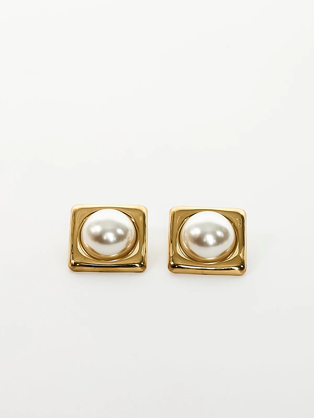 Square Pearl Earrings