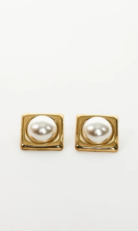 Square Pearl Earrings