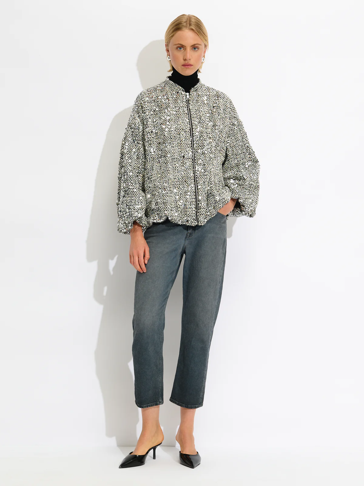 Sequin Bomber